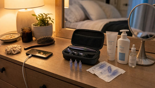 At-Home Microneedling Before and After Expectations